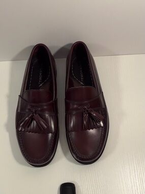 Rockport Men's Burgundy Tassel Kiltie Loafers
